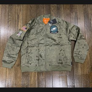 Women’s Philadelphia Eagles Nike Salute To Service Bomber Jacket